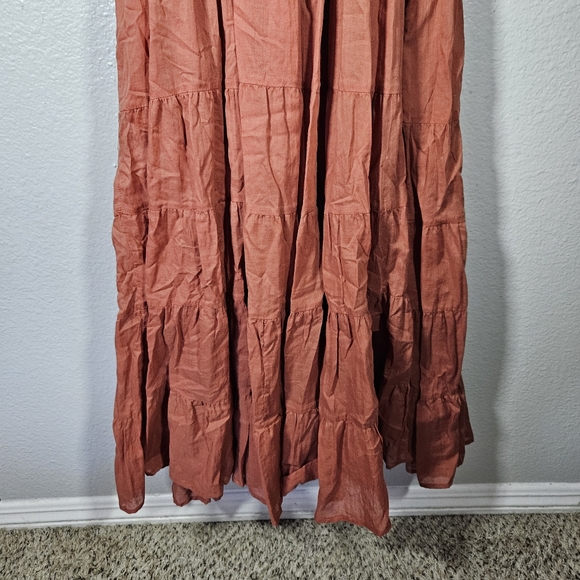 Erika Pena Tiered Off-The-Shoulder Maxi Dress Size XS/S - Picture 10 of 12